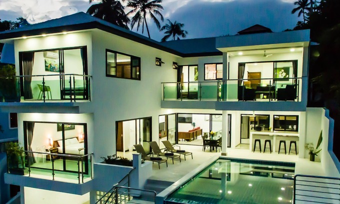 Maret Villa | Villa Jasmin - 4 Bed Private Pool Sea View Villa