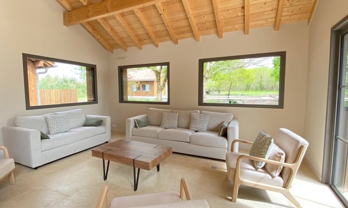 Lit-et-Mixe House | Villa Le Charles with swimming pool ideal for large families and groups