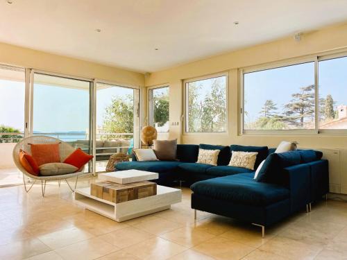 Sainte-Maxime City Centre Villa | Villa Montfleuri, vieille ville à pieds, vue mer, piscine, 8 pers