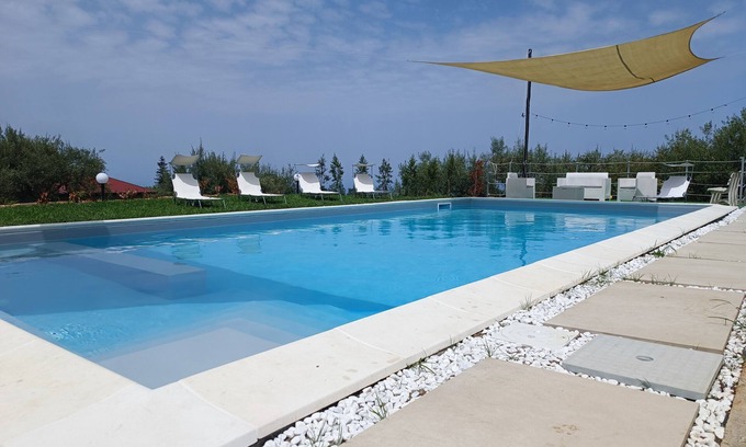 Naso Apartment | Villa Nino Petrelli ground floor with pool and private parking space