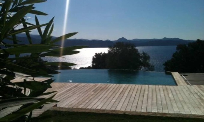 Patrimonio Villa | Villa on 8000m2 breathtaking view gulf of st Florent infinity pool
