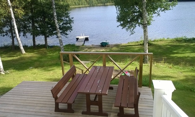 Tiainen Villa | Villa on the beach, own boat and sauna. Quiet in Finland