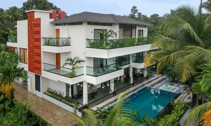 Alibaug Villa | Villa Sereno by StayVista - An elegant and entertaining retreat featuring a swimming pool, outdoor jacuzzi, modern interiors, and a snooker table