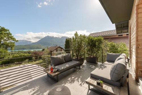 Saint-Jorioz Villa | Villa Serenya Designer-Renovated Farmhouse with Panoramic Views of Lake Annecy by LLA Selections