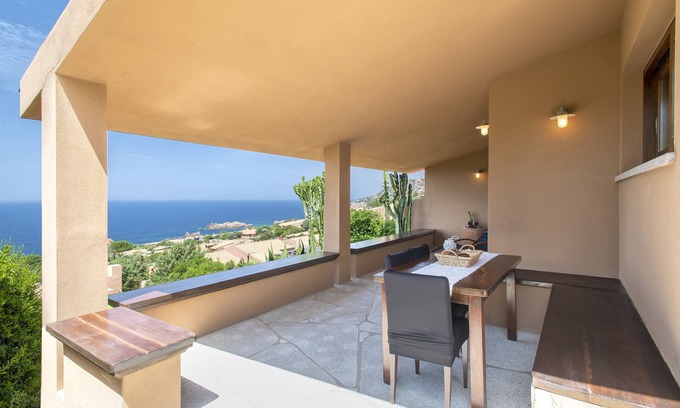 Costa Paradiso Villa | Villa 'Sirius' with Sea View, Private Terrace and Wi-Fi