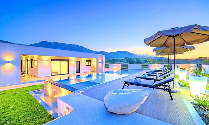 Kavros Villa | Villa Solaris with Heated Pool & Jacuzzi