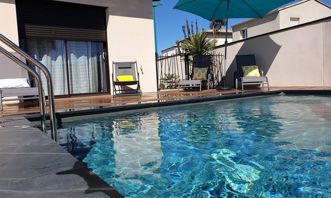 Pinet Villa | Villa swimming pool 6 pers near Marseillan beach, Cap d'Agde and Sete