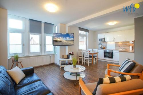Borkum Apartment | Villa van Harten Ferienwohnung "Stueuermann"