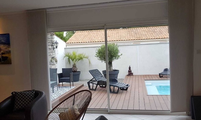Angles House | Villa with all comforts + swimming pool 6 km from the beaches of Longeville sur mer