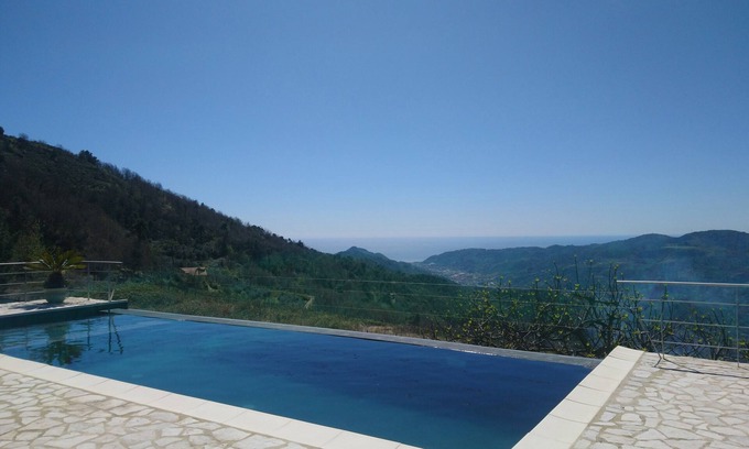 Dolceacqua House | Villa with Pool on Two Levels With Stunning Mountain And Sea Views