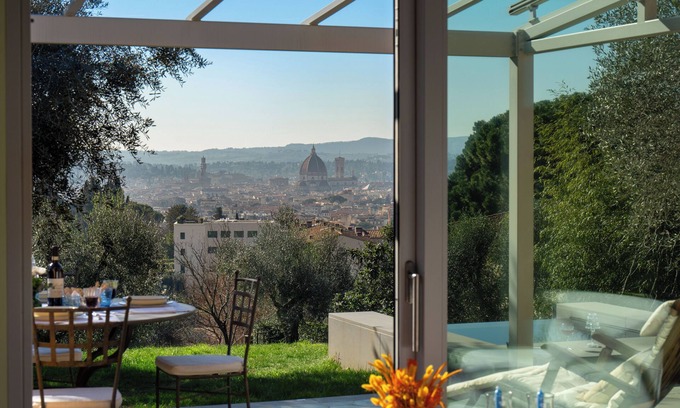 Le Cure House | Villino Arancio, Florence Panorama, small pool surrounded by olive trees