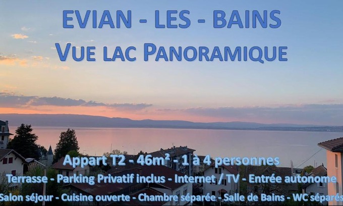 Evian-les-Bains Apartment | Vue lac Panoramique