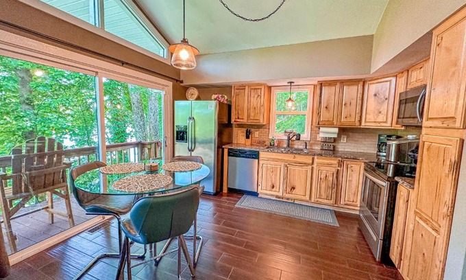 Moneta House | Waterfront Cottage on Quiet Cove!Game Room! Fire Pit! Pet Friendly!