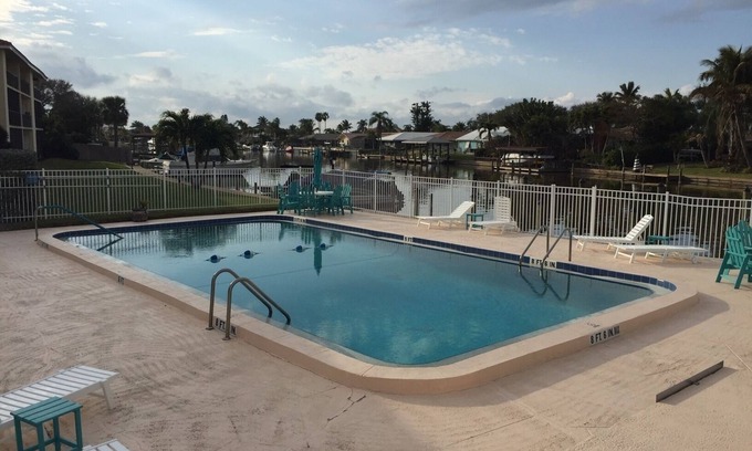Cocoa Isles Condo | Waterfront! Enjoy Beautiful Sunsets and Fish off the Docks!