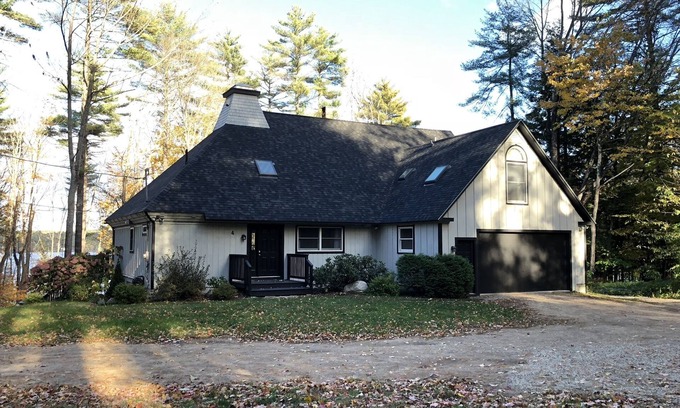 Bridgton House | Waterfront Home with Sandy Beach, Just 200 Yds from Pleasant Mountain Skiing