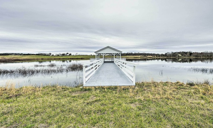 Louisburg Cottage | Waterfront House w/ Patio & Fire Pit!