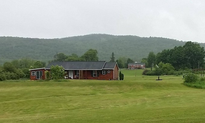 North Lake George Cottage | Waterfront Ranch with Dock and private recreational area on Lake George Sleep 10