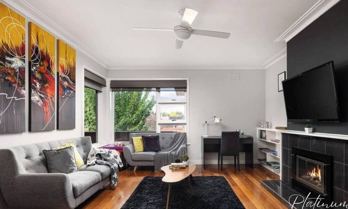 Lake Wendouree Apartment | Welcome to Luxury on Webster, your ideal home away from home, now featuring a dedicated workspace.
