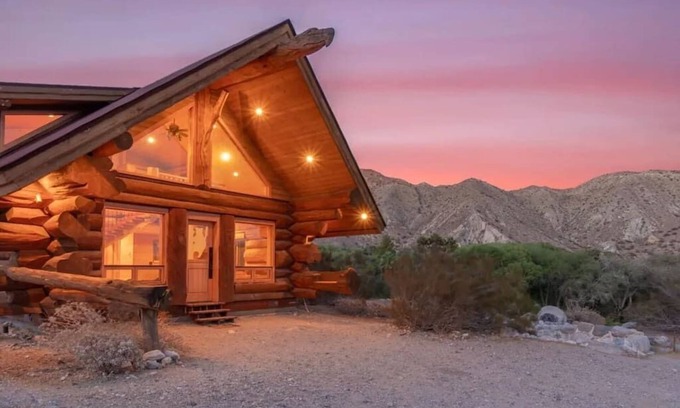 Palm Springs Cabin | Whitewater A-Frame Cabin: seen in Travel & Leisure