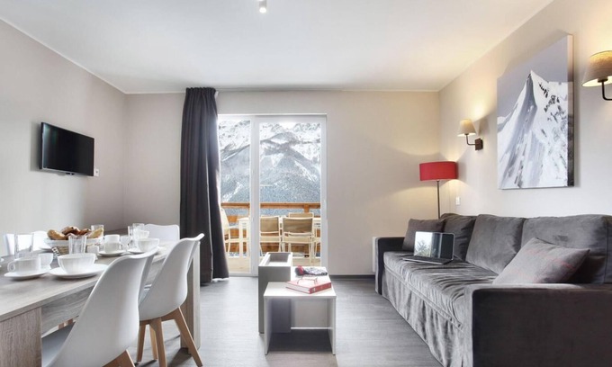 Pra Loup Apartment | Wifi, fitness, tv, ski locker, 32m², Pra Loup