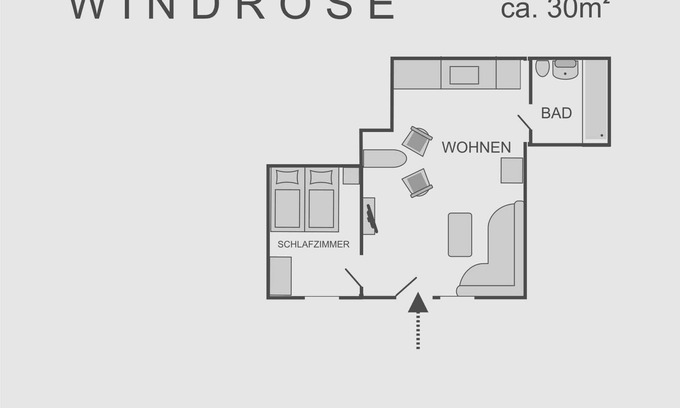 Monkebude Apartment | Windrose - Landhaus Mönkebude