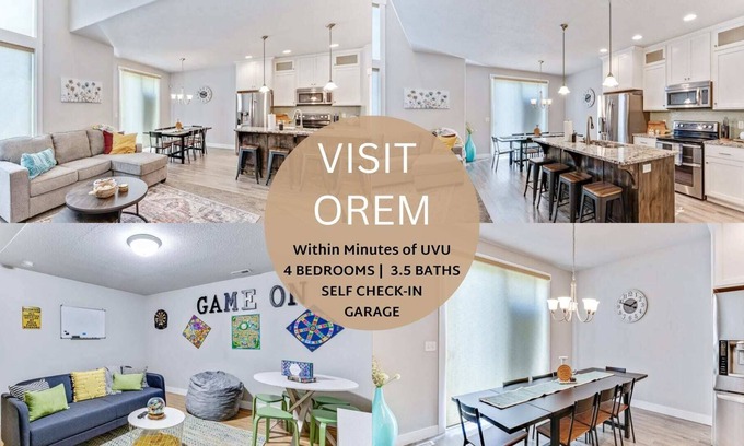 Sunset Heights House | Within Minutes of UVU|Pets Allowed|2 Car Garage!