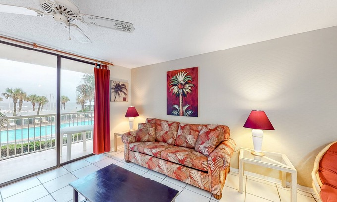 Orange Beach Condo | Wonderful beachfront vacation complex with private pool, WiFi, balcony & AC