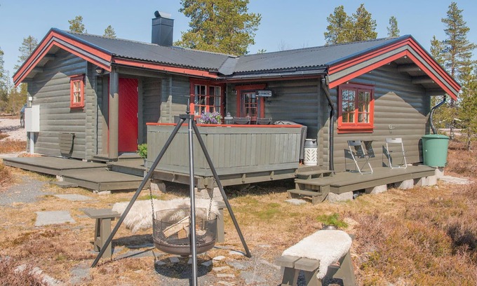 Rena House | Wonderful cottage with its own fireplace on the property.
