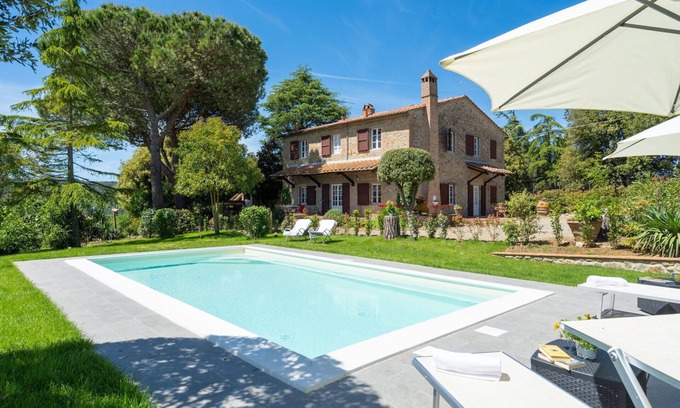 Gambassi Terme Villa | Wonderful private villa with WIFI, A/C, private pool, TV and panoramic view, close to San Gimign.