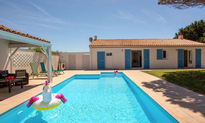 Prefailles House | Wonderful private villa for 6 people with WIFI, private pool, TV and terrace