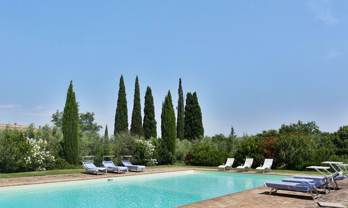Argiano Villa | Wonderful private villa for 10 guests with A/C, WIFI, private pool, TV, patio and parking