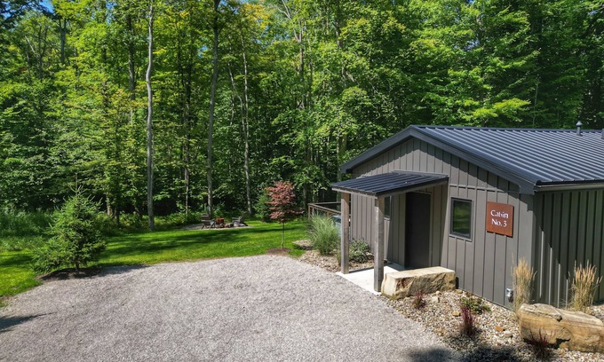 Madison Cabin | Woodside Cabins w/Hot Tub, Deck & Trails on Picturesque Wine Country Estate