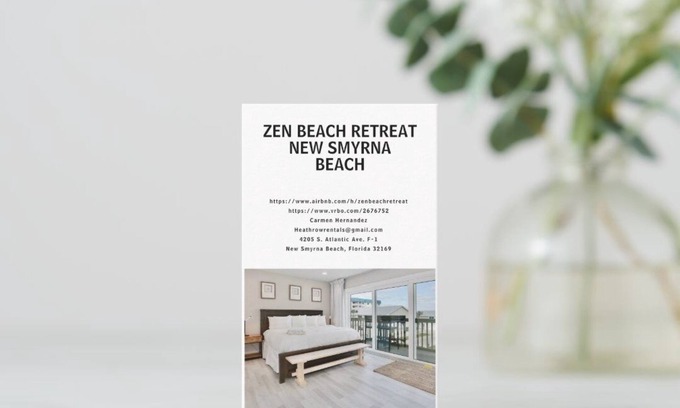 New Smyrna Beach House | ZEN BEACH RETREAT OCEAN VIEW TOWNHOUSE
