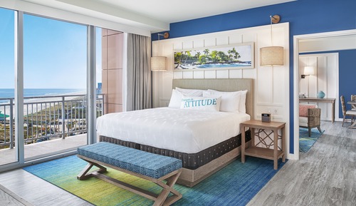 Suite, 1 King Bed with Sofa bed, Ocean View, Corner (Accessible)