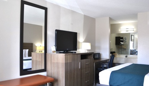 Deluxe Room, 1 King Bed, Smoking, Refrigerator & Microwave
