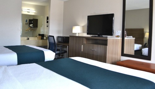 Standard Room, 2 Queen Beds, Non Smoking, Refrigerator & Microwave
