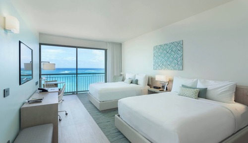 Deluxe Room, 2 Double Beds, Ocean View