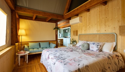 Glamping Eco-suite con colazione e vasca idromassaggio esclusiva