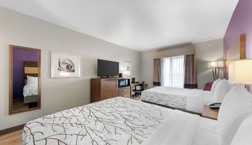 Standard Room, 2 Queen Beds, Non Smoking, Refrigerator & Microwave (Shower Only)