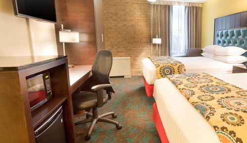Deluxe Room, 2 Queen Beds, Refrigerator & Microwave
