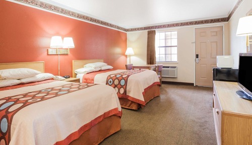 Room, 2 Double Beds, Refrigerator