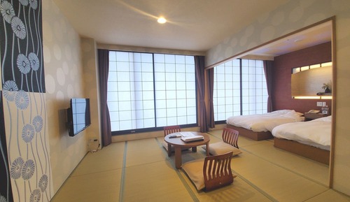 Deluxe Corner Twin Room, Non Smoking, Ocean View (Japanese-Style Room)