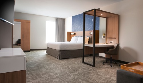 Suite, 1 King Bed with Sofa bed (Mobility Accessible, Roll-In Shower)