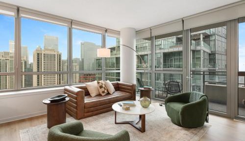 Three-Bedroom Premium Apartment with Balcony