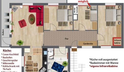 Apartment (6 Adults)