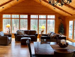 Apple Creek Cabin | The Cabin at Saltcreek Pond-Relax in the hot tub!