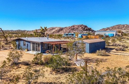 Joshua Tree Cabin | The Moon Cabin, A Rustic & Romantic Weekend Escape + Fireplace