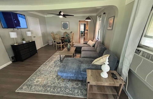 Woodmere House | Room in Beachwood: 1 Bedroom, King bed.