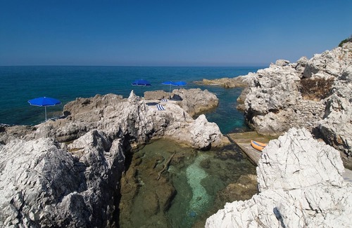 Latina Lido Apartment | Private Access to the Sea, 80 sqm Open Space With Kitchen, and 25 sqm Terrace