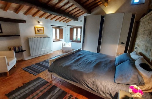 Penna San Giovanni House | San Isidore, a meticulously restored historic Italian home with a stunning pool.